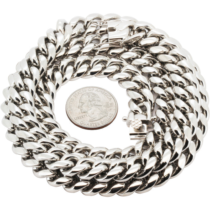 12mm Miami Cuban Link Chain 16"