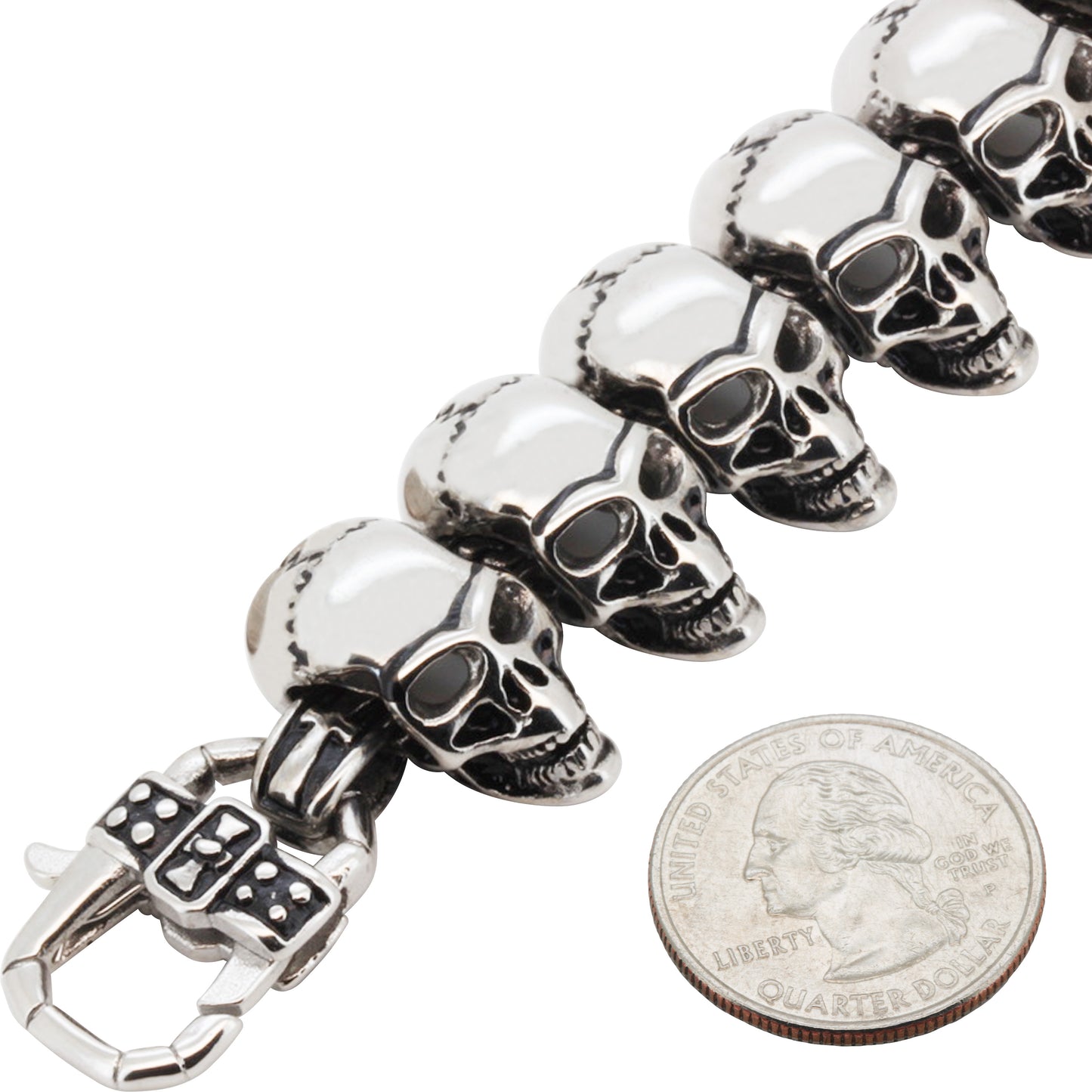 23mm Skull Head Bracelet 8.5"