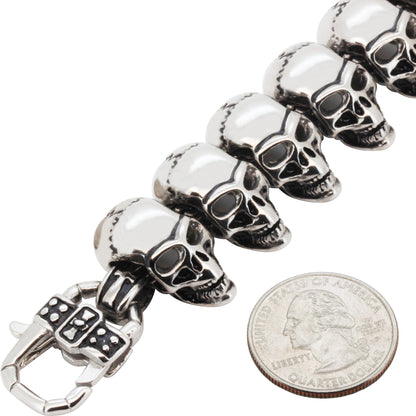 23mm Skull Head Bracelet 8.5"