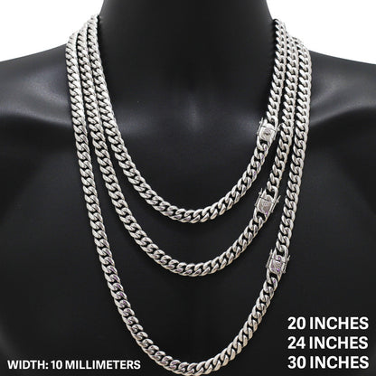 10mm Miami Cuban Link Chain 40"