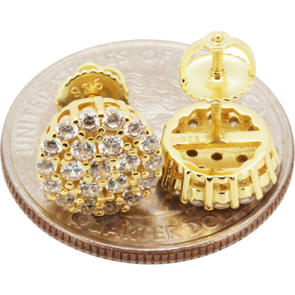 10mm Circle Cluster Studs