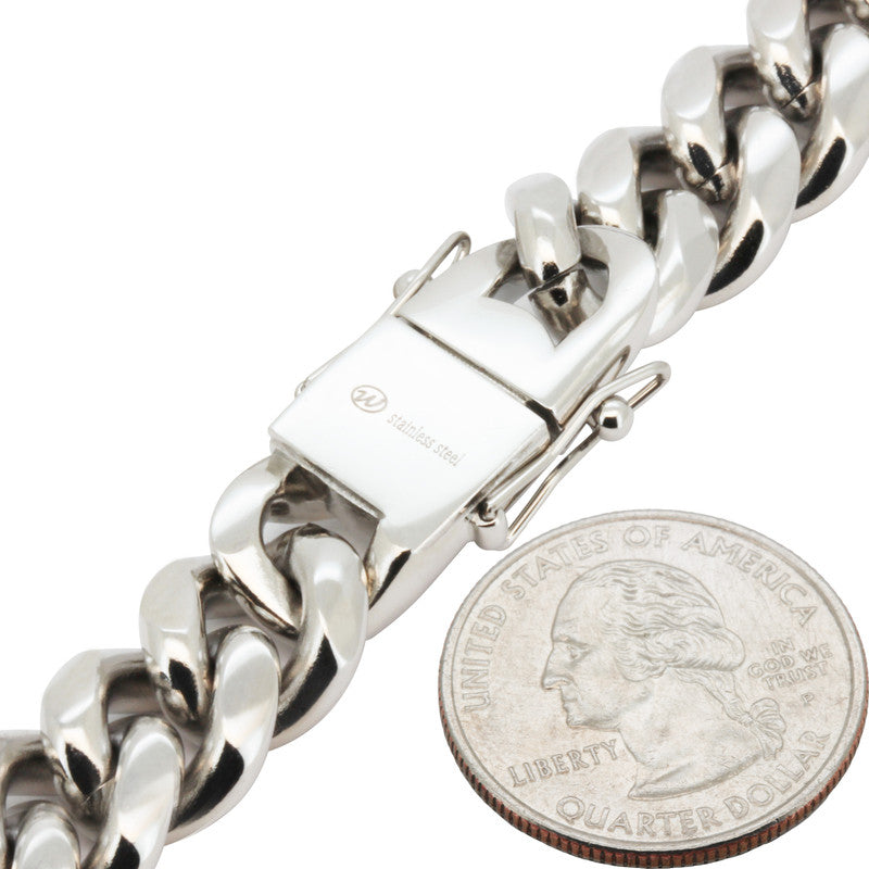 12mm Miami Cuban Link Chain 38"