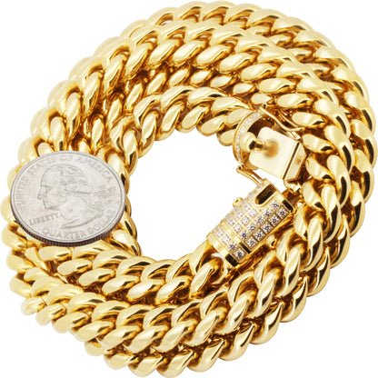 10mm Miami Cuban Link Chain 38"