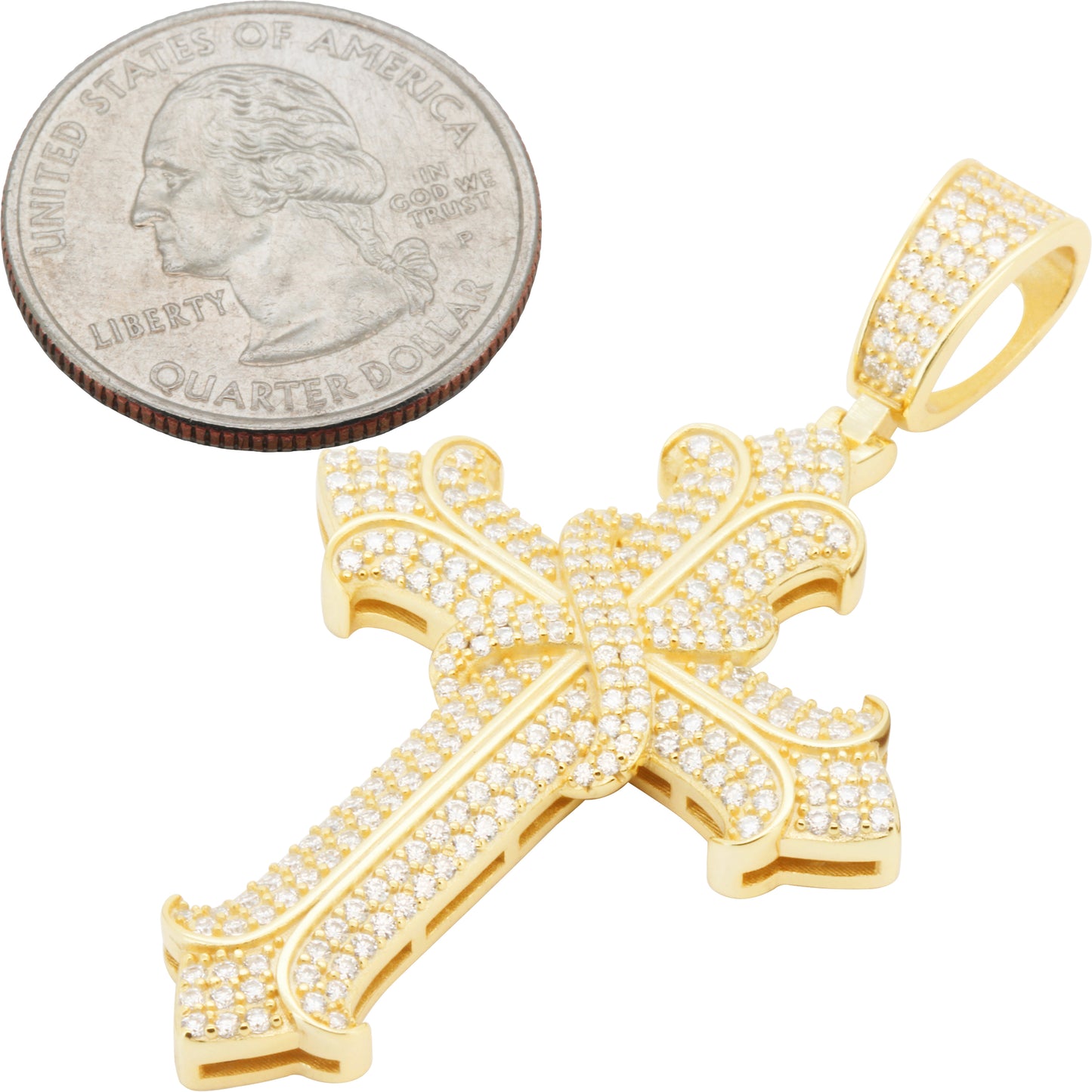 Moissanite Cross Pendant