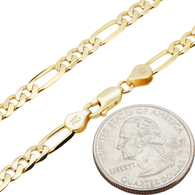5mm Figaro Bracelet 7.5"