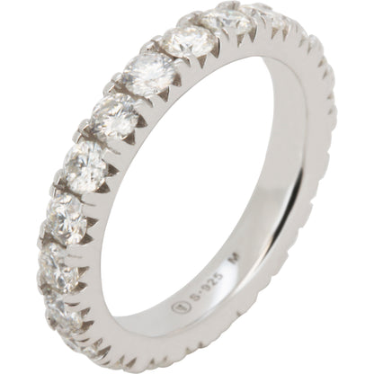 2ctw 3.5mm Moissanite Eternity Ring Size 6
