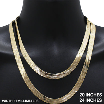 11mm Herringbone Chain 24"
