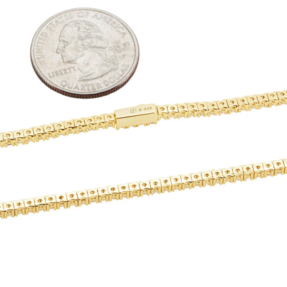 2mm Tennis Bracelet 6"