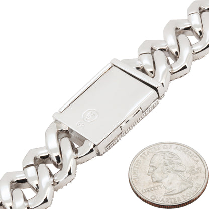 18mm Cuban Link Bracelet 8.5"