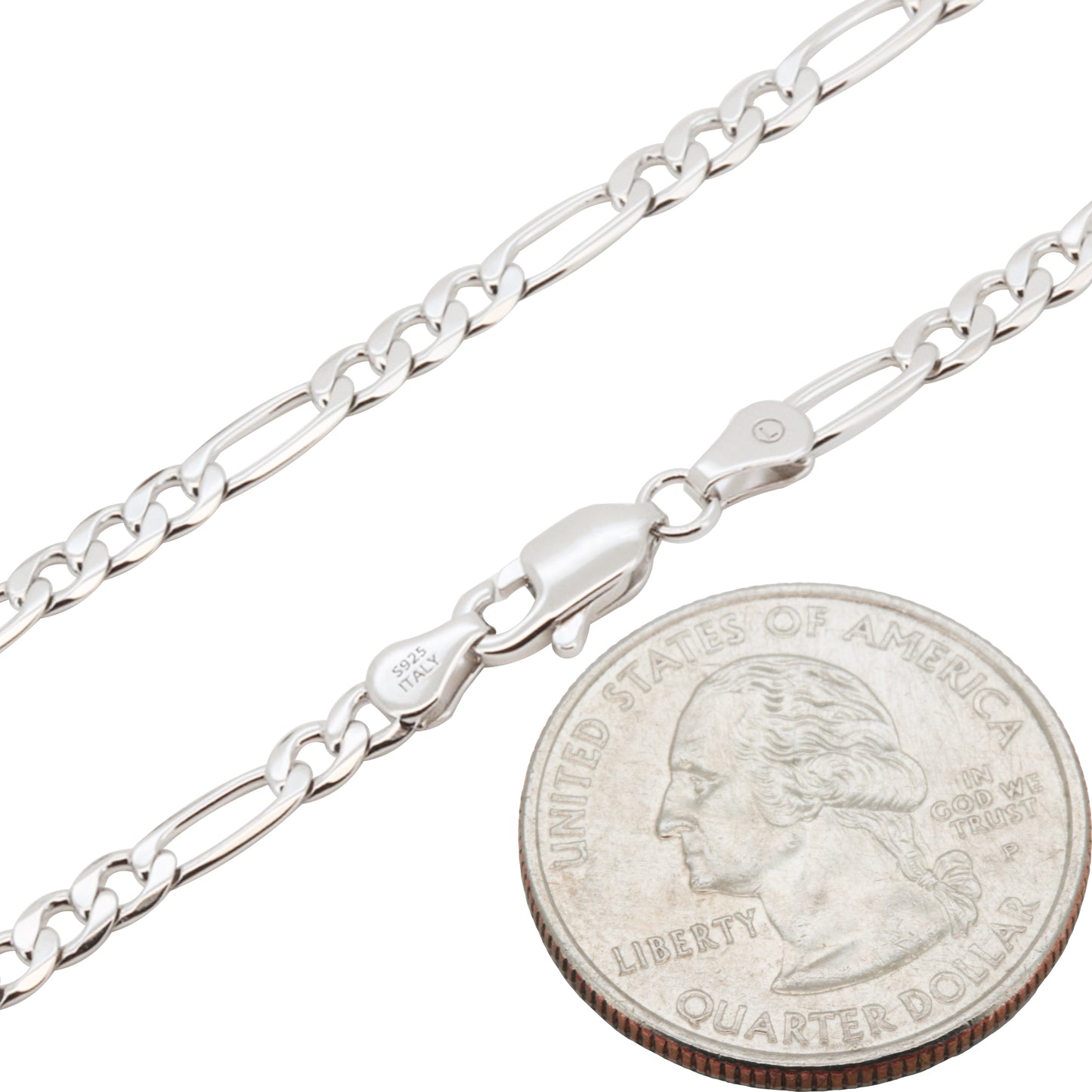3mm Figaro Chain 24"