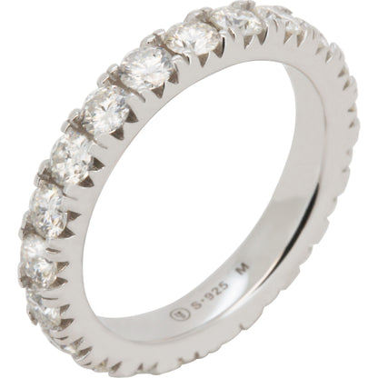 2ctw 3.5mm Moissanite Eternity Ring Size 6