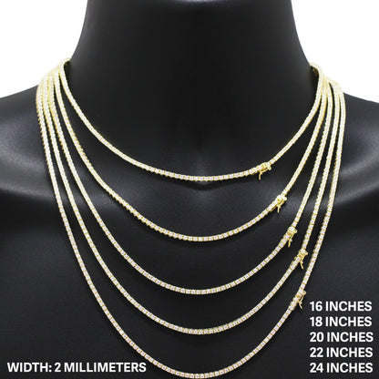 2mm Tennis Chain 16"