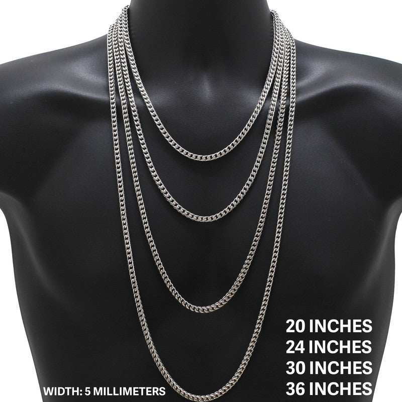 5mm Smooth Franco Chain 36"
