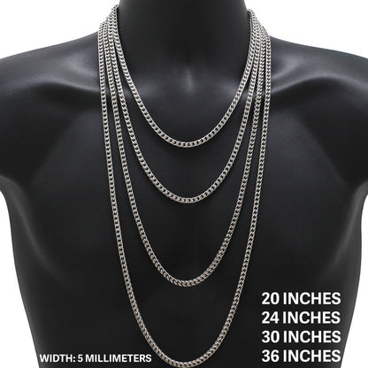 5mm Smooth Franco Chain 20"