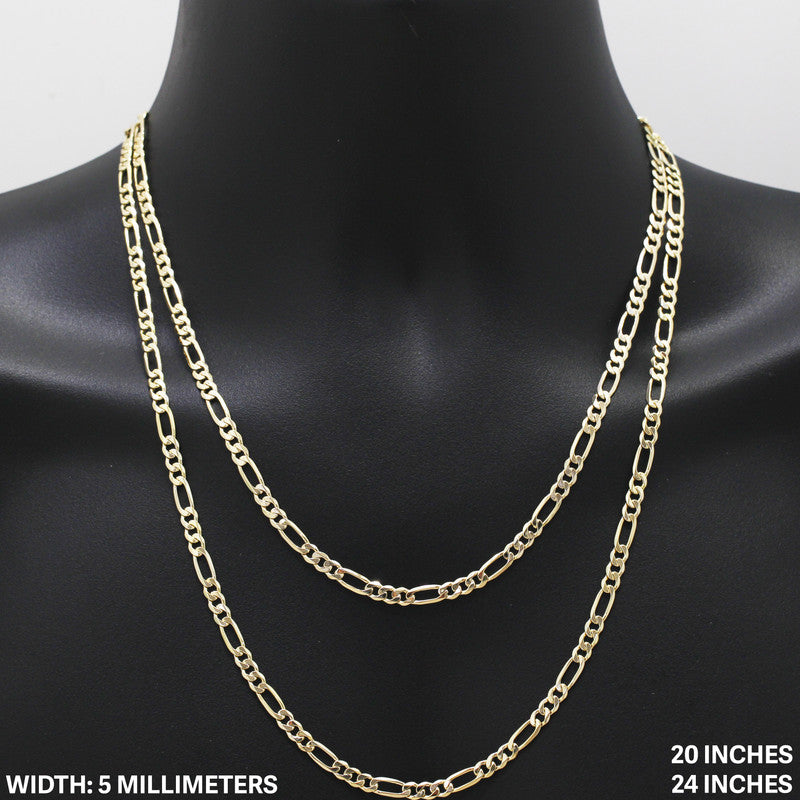 5mm Figaro Chain 20"
