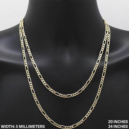 5mm Figaro Chain 24"