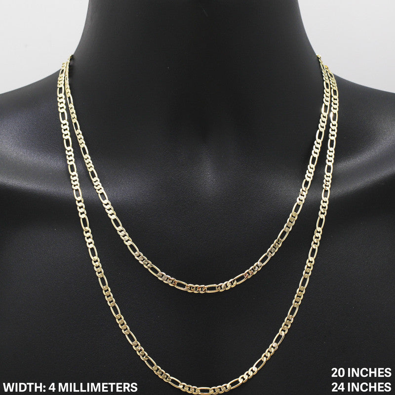 4mm Figaro Chain 24"