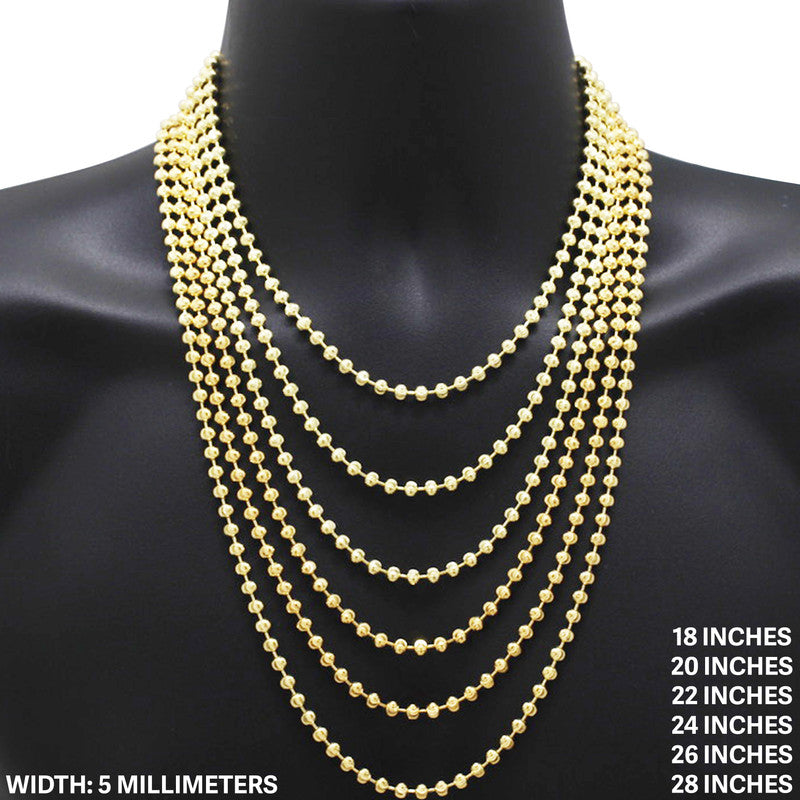 5mm Mooncut Chain 20"