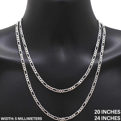 5mm Figaro Chain 20"