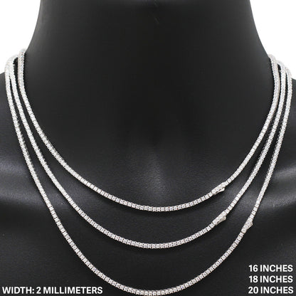 2mm Tennis Chain 16"