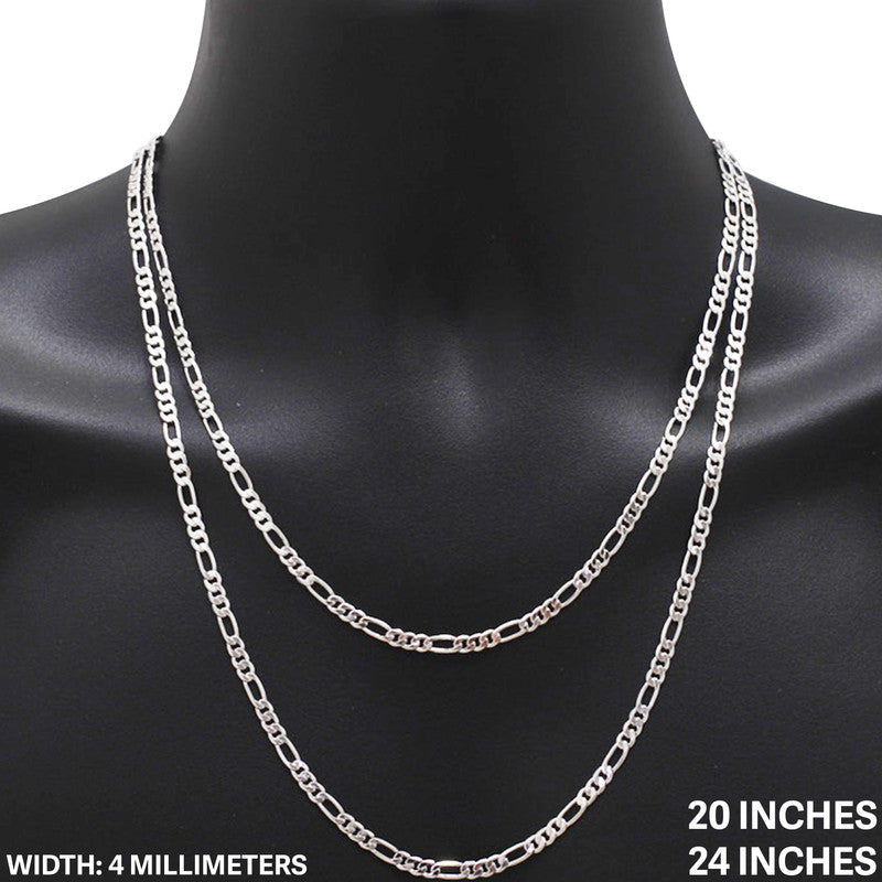 4mm Figaro Chain 24"
