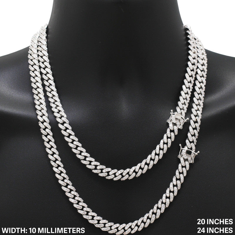 10mm Cuban Link Chain 24"