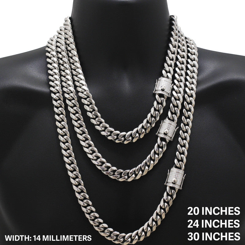 14mm Miami Cuban Link Chain 36"