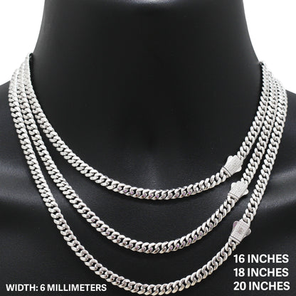 6mm Miami Cuban Link Chain 20"