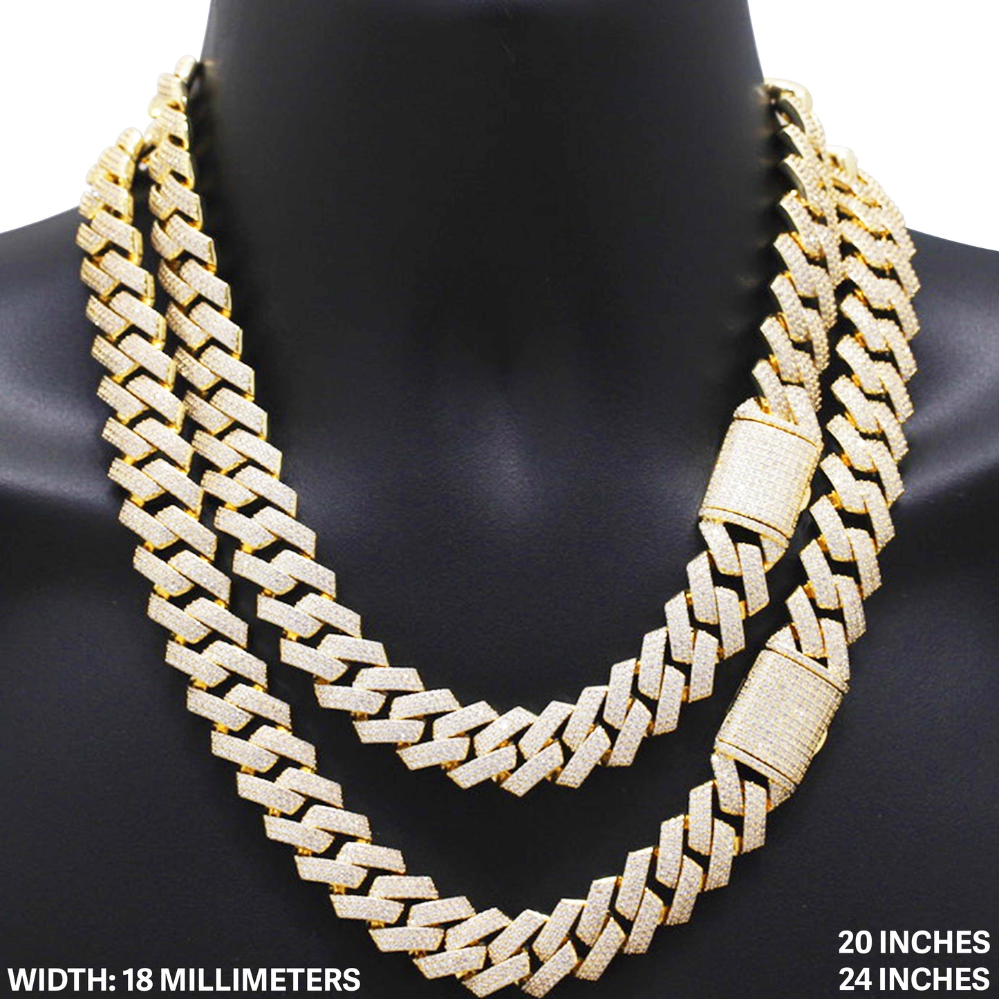 18mm Cuban Link Chain 20"