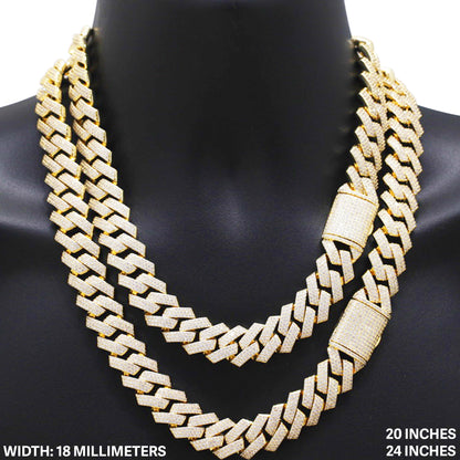 18mm Cuban Link Chain 20"