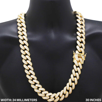 24mm Cuban Link Chain 30"
