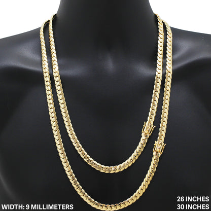 9mm Miami Cuban Link Chain 22"