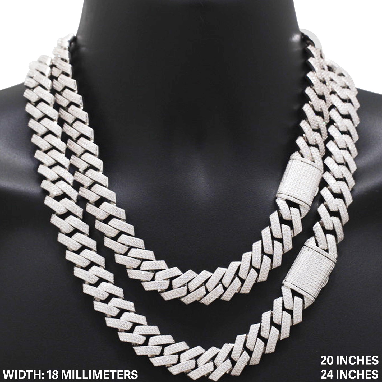 18mm Cuban Link Chain 24"
