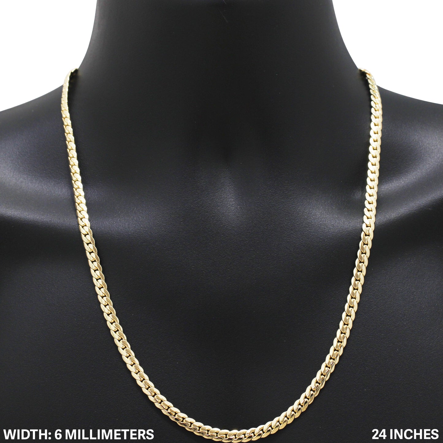 6mm Miami Cuban Link Chain 24"