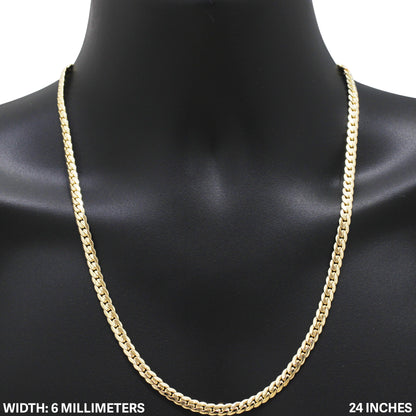 6mm Miami Cuban Link Chain 24"