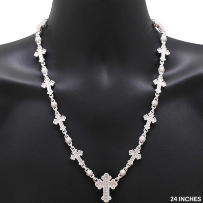 Cross Ball Link Chain 24"