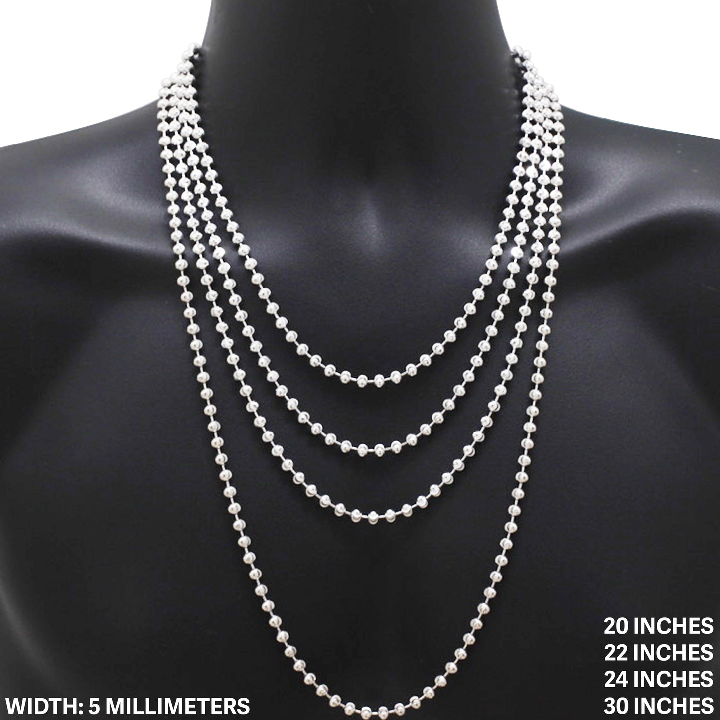 5mm Mooncut Chain 16"