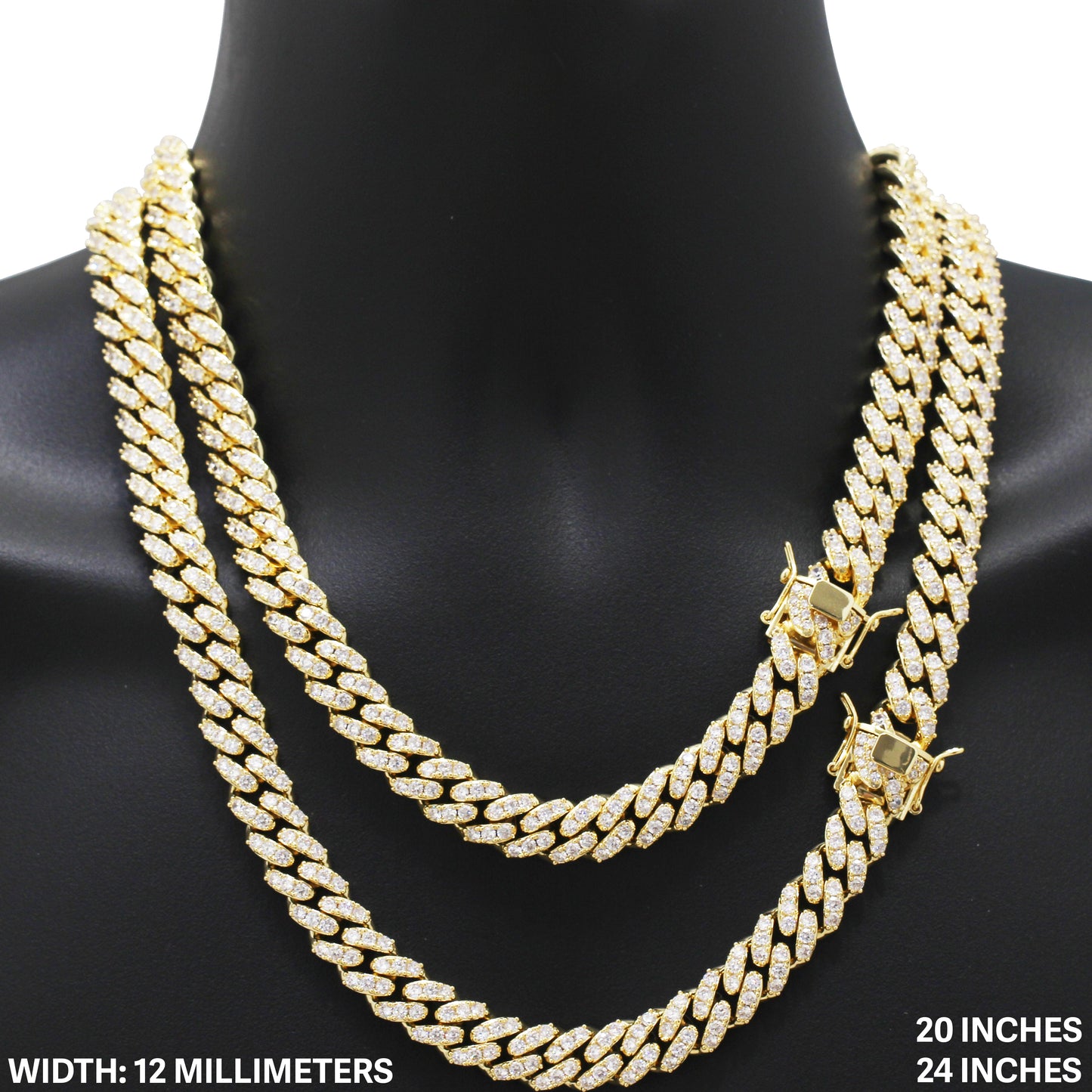 12mm Cuban Link Chain 20"