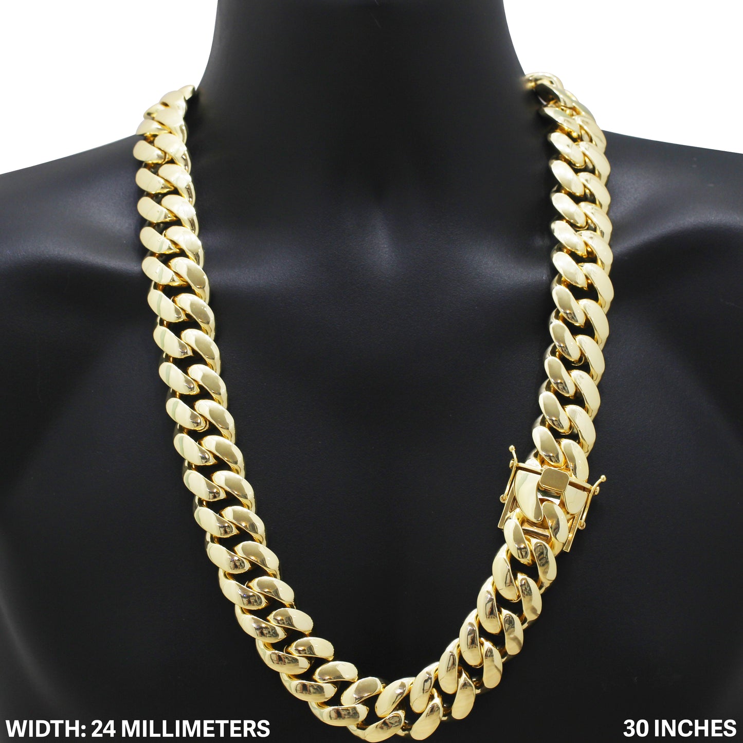 24mm Miami Cuban Link Chain 30"