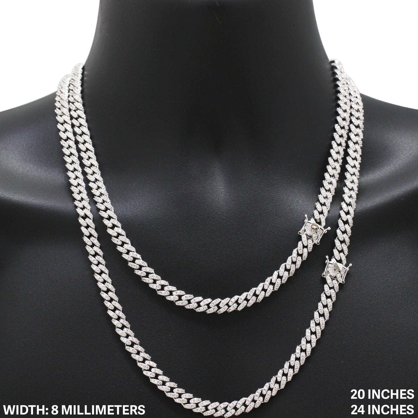 8mm Cuban Link Chain 20"