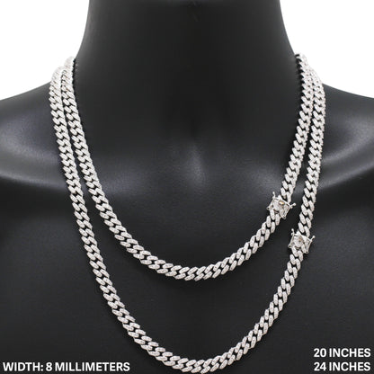 8mm Cuban Link Chain 20"