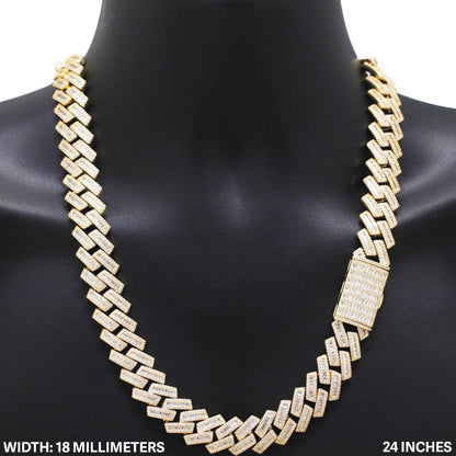 18mm Cuban Link Chain 24"