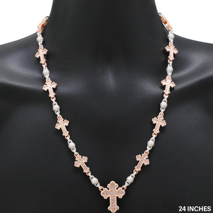 Cross Ball Link Chain 24"