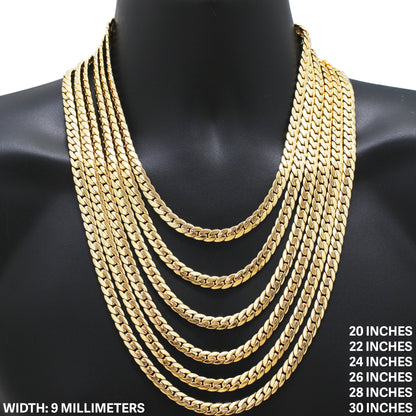 9mm Miami Cuban Link Chain 26"