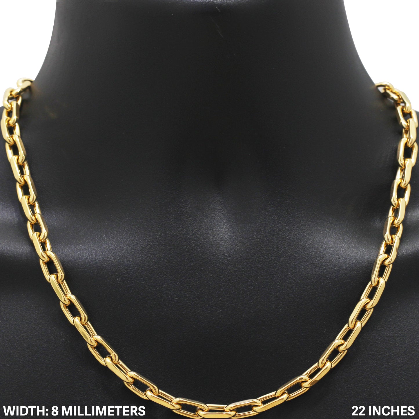 8mm Cable Link Chain 22"