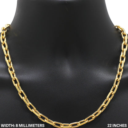 8mm Cable Link Chain 22"