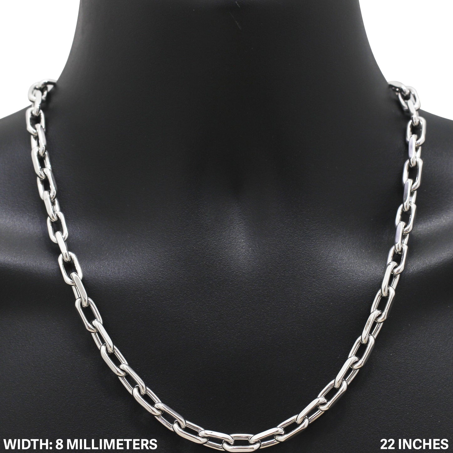 8mm Cable Link Chain 22"
