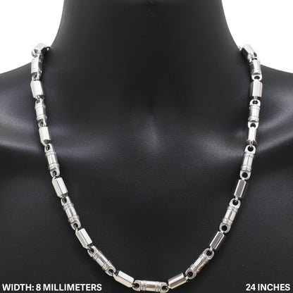 8mm Barrel Link Chain 24"