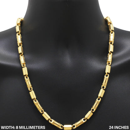 8mm Barrel Link Chain 24"