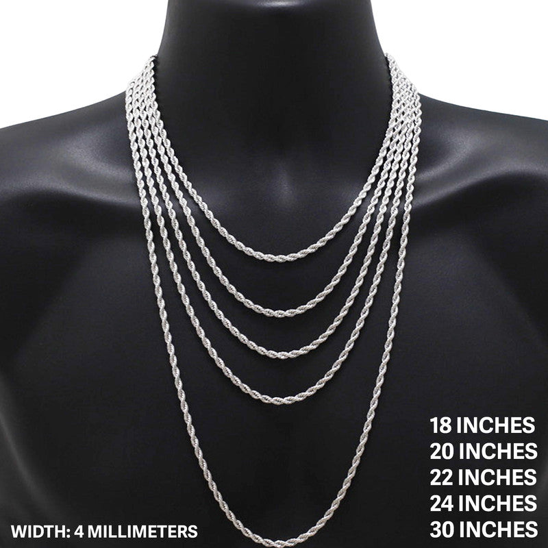 4mm Rope Chain 22"